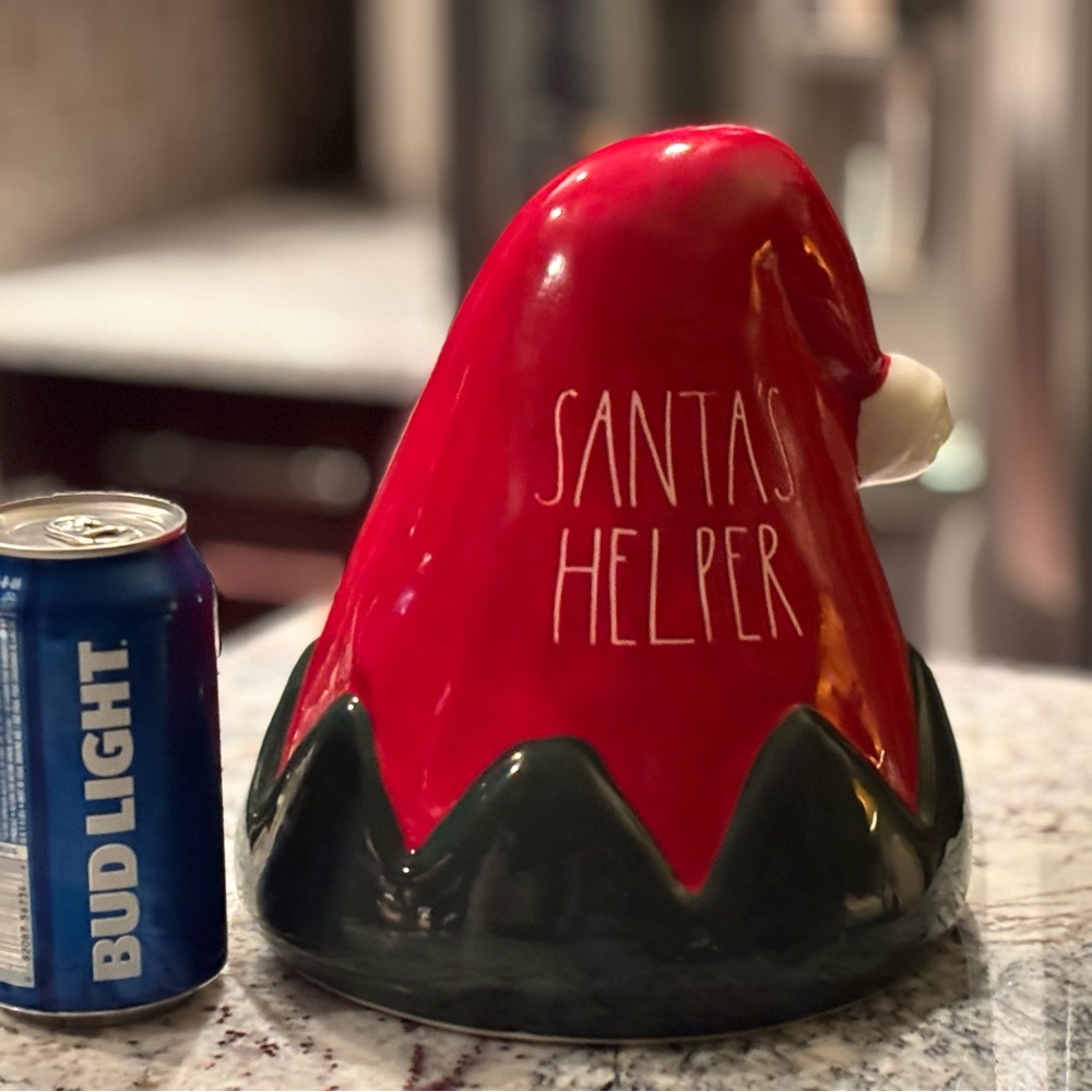 Rae Dunn Santa's Helper Red and Green Decor